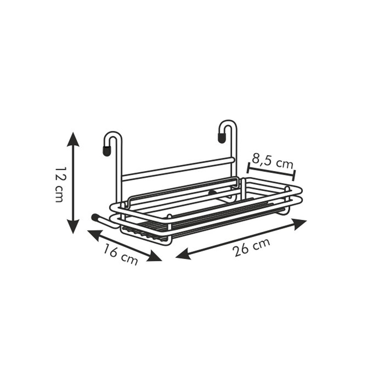 MONTI polc 26 cm termék 2. képe