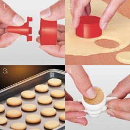 Image of Moulds for filled cookies DELÍCIA, 3 Christmas shapes