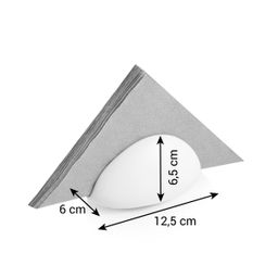 Image of Napkin holder FANCY HOME Stones, white
