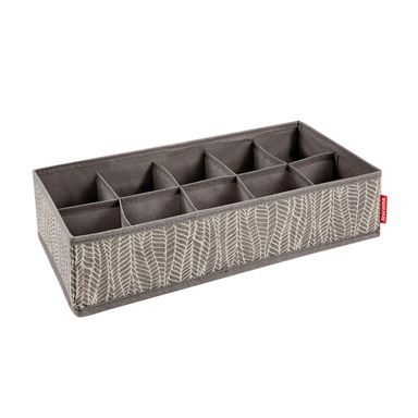 Organizer fr Socken und Unterwsche FANCY HOME 40 x 18 x 10 cm, cappuccino