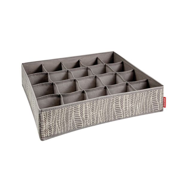 Organizer für Socken und Unterwäsche FANCY HOME 40 x 35 x 10 cm, cappuccino