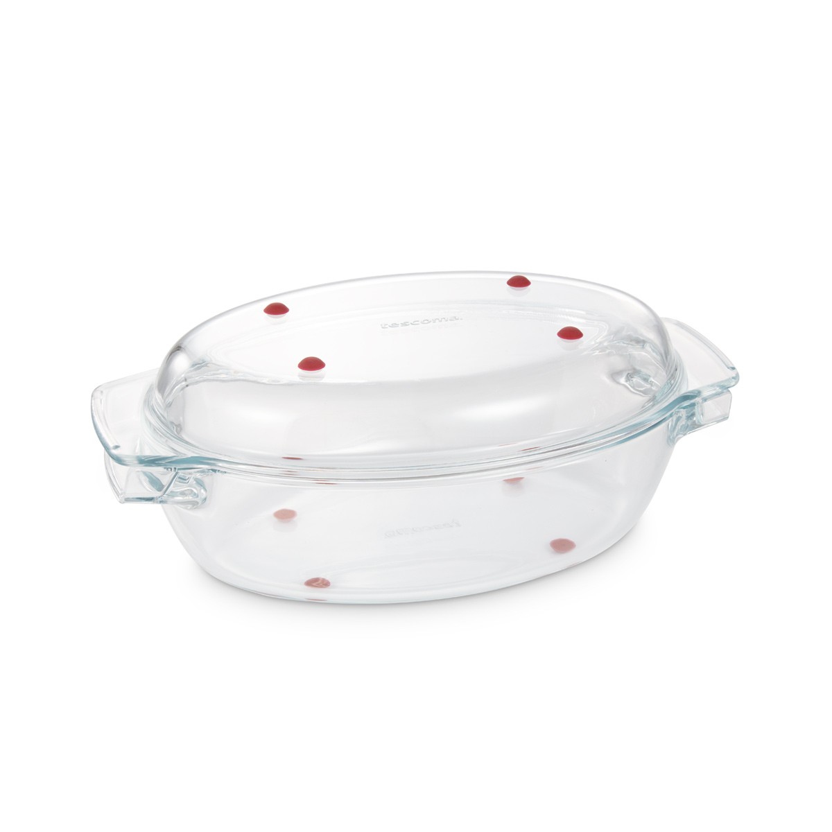 Ovaler Bräter mit Deckel GrandCHEF 35 x 21 cm, aus Glas