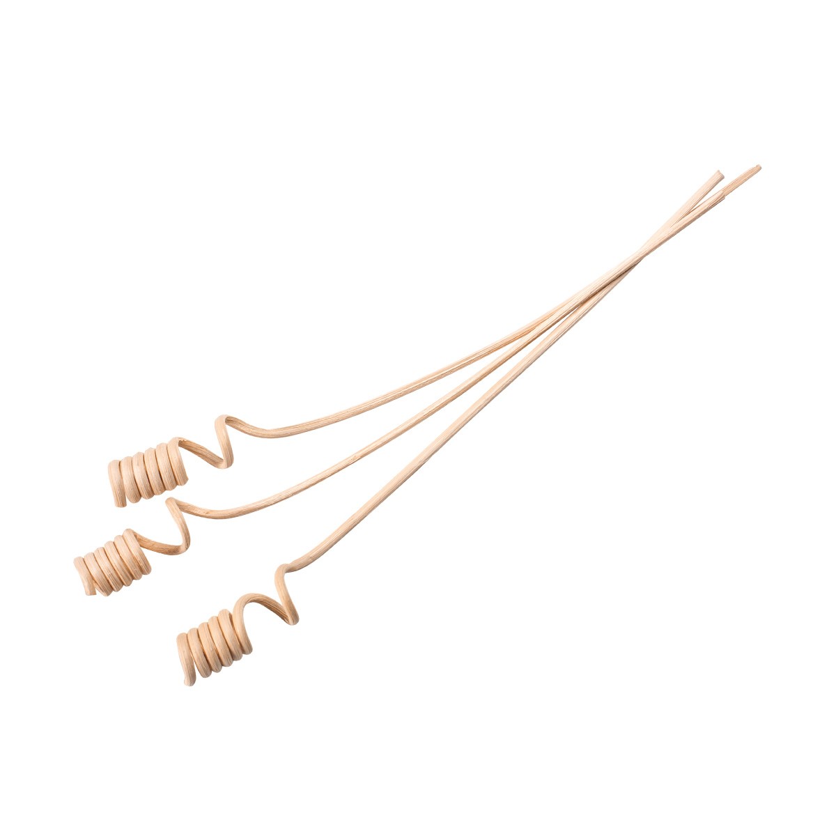 Ozdobné ratanové tyčinky FANCY HOME, 3 ks, spirály