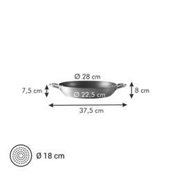 Padella fonda GrandCHEF ø 28 cm, 2 manici