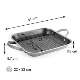 Immagine di Padella quadrata SteelCRAFT 30 x 30 cm