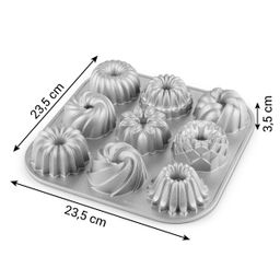 Pan for 9 mini bundt cakes DELÍCIA