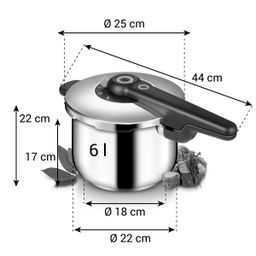 Panela de pressão SmartCLICK 6.0 l