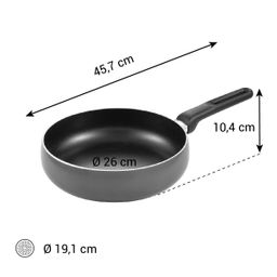 Obrázek Pánev hluboká zaoblená BRAVA ø 26 cm