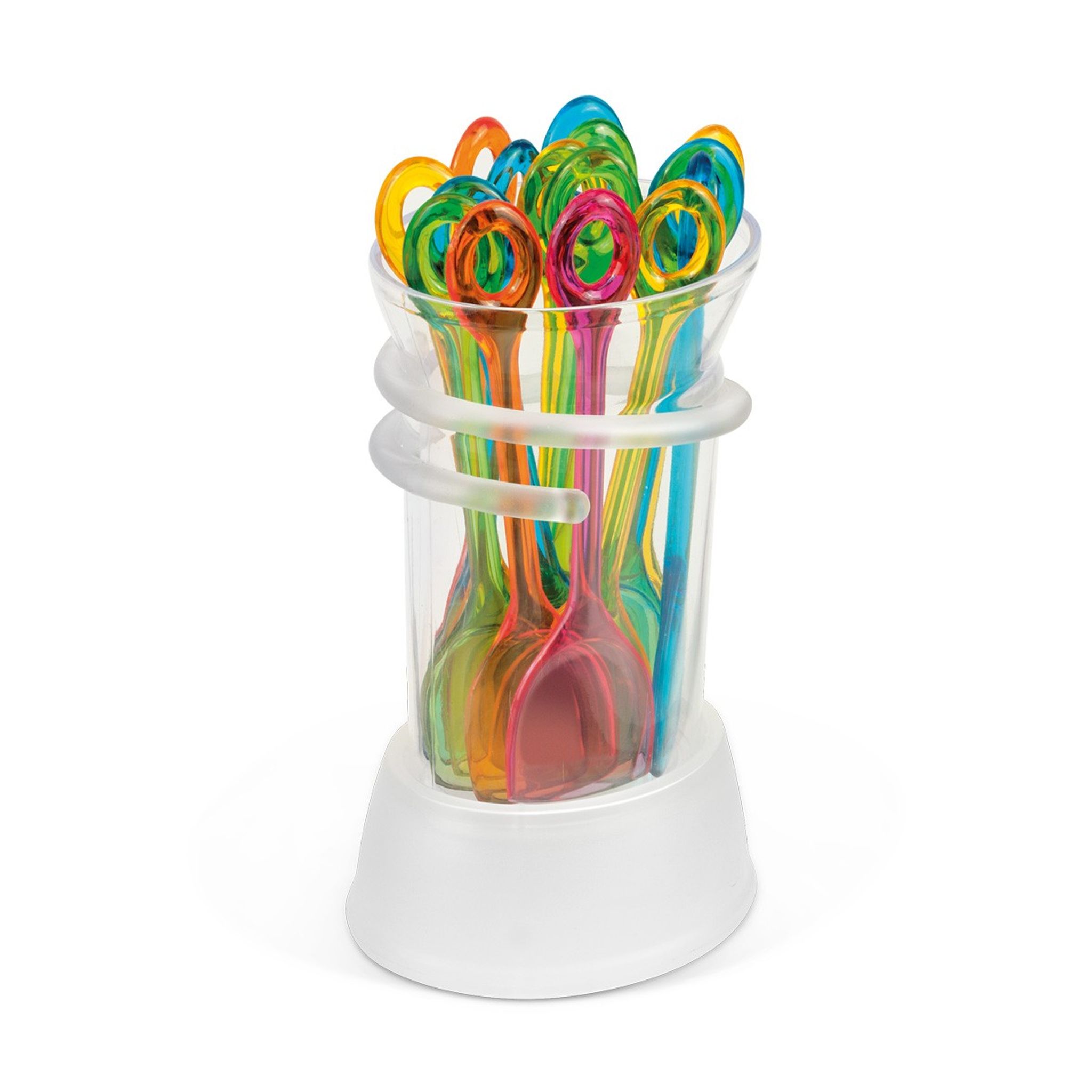 Party spoons with container PRESTO, 15 pcs
