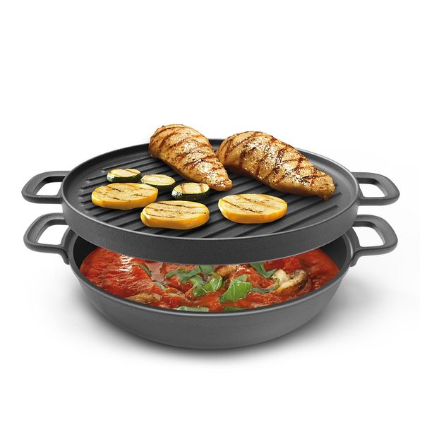 Patelnia do grillowania obustronna MASSIVE ø 30 cm (zdjęcie 5)
