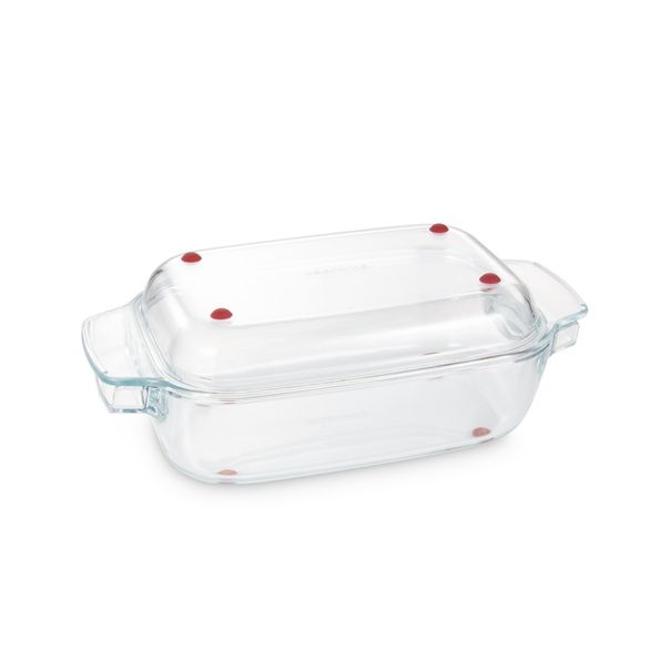 Pekáč s poklopem GrandCHEF 34 x 19 cm, skleněný
