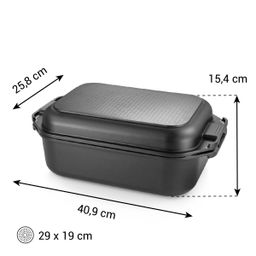 Obrázok Pekáč s poklopom GrandCHEF 40 x 26 cm
