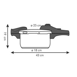 Pentola a pressione BIO EXCLUSIVE+ 4.0 l