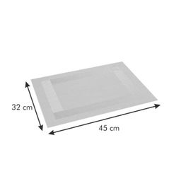 Place mat FLAIR FRAME 45x32 cm, pearl