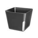 Plant pot SENSE, square, grey