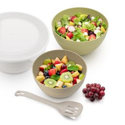 Image of Plastic bowls with lids PRESTO, set of 3 pcs