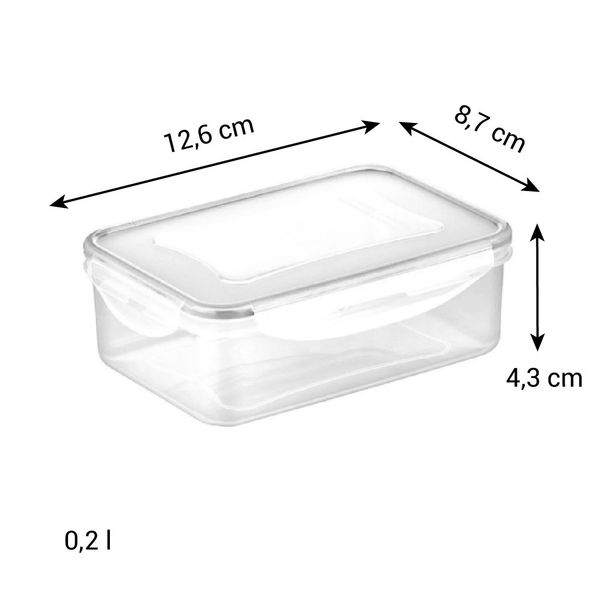 Pojemnik FRESHBOX 0.2 l, prostokątny (zdjęcie 3)