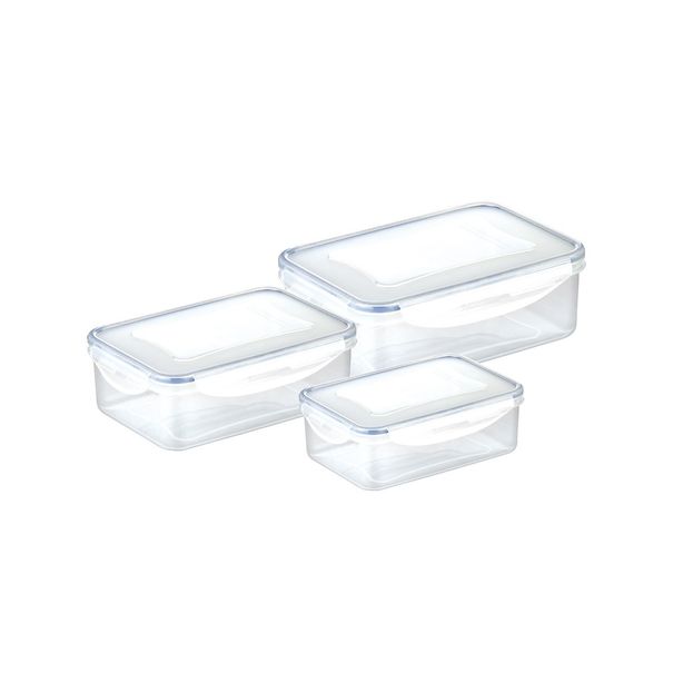 Pojemnik FRESHBOX 3 szt., 0.2, 0.5, 1.0 l, prostokątny
