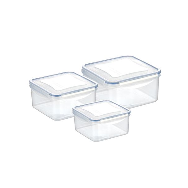 Pojemnik FRESHBOX 3 szt., 0.4, 0.7, 1.2 l kwadratowy