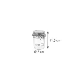 Image of Preserving jar with flip-top closure DELLA CASA 350 ml