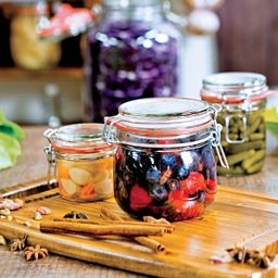 Image of Preserving jar with flip-top closure DELLA CASA 600 ml