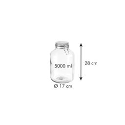 Preserving jar with flip-top closure TESCOMA DELLA CASA 5000 ml