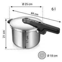 Pressure cooker ELEMENT 6.0 l