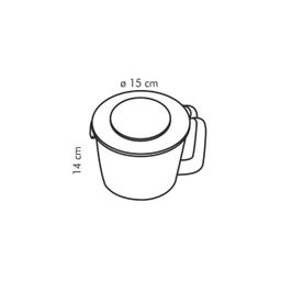 Recipiente misturador com tampa DELÍCIA 1.5 l