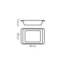 Rectangular baking dish GUSTO 40 x 26 cm