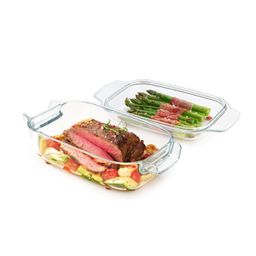 Roaster with lid GrandCHEF 34 x 19 cm, glass