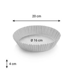 Runde Papiereinlagen für Fritteusen DELÍCIA ø 16 cm, 50 St.