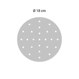 Runde Papierunterlage für Fritteusen DELÍCIA ø 18 cm, 50 St.