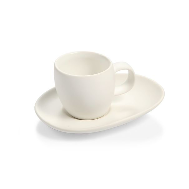 Levně Šálek na espresso FANCY HOME Stones, s podšálkem