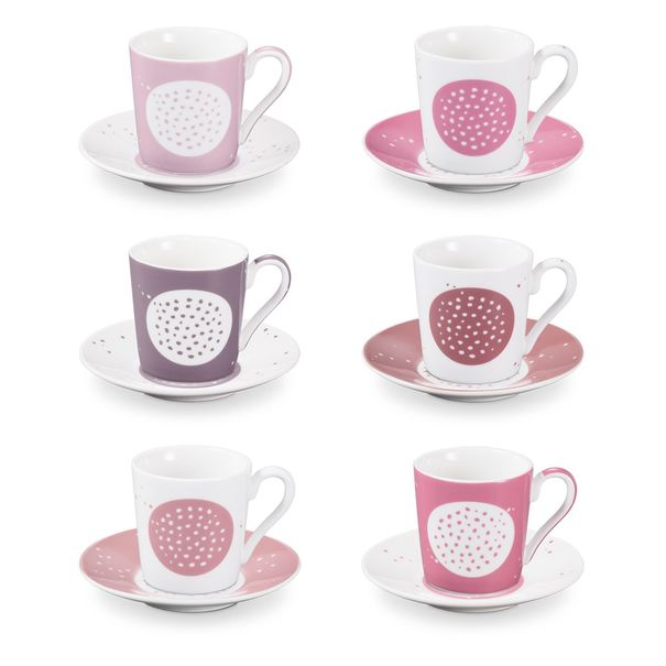 E-shop Šálka na espresso s podšálkou myCOFFEE, 6 ks, Sugar