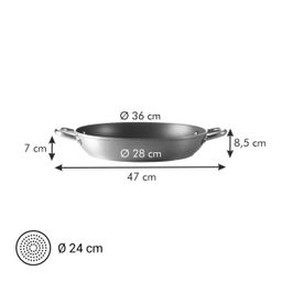 Sartén GrandCHEF o 36 cm, 2 asas