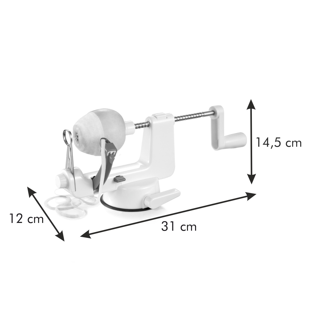 Sbuccia E Affetta Mela Tescoma - Acciaio Inox, 31x12x14.5 Cm, Per Mele Intere Con Torsolo - Foto 7