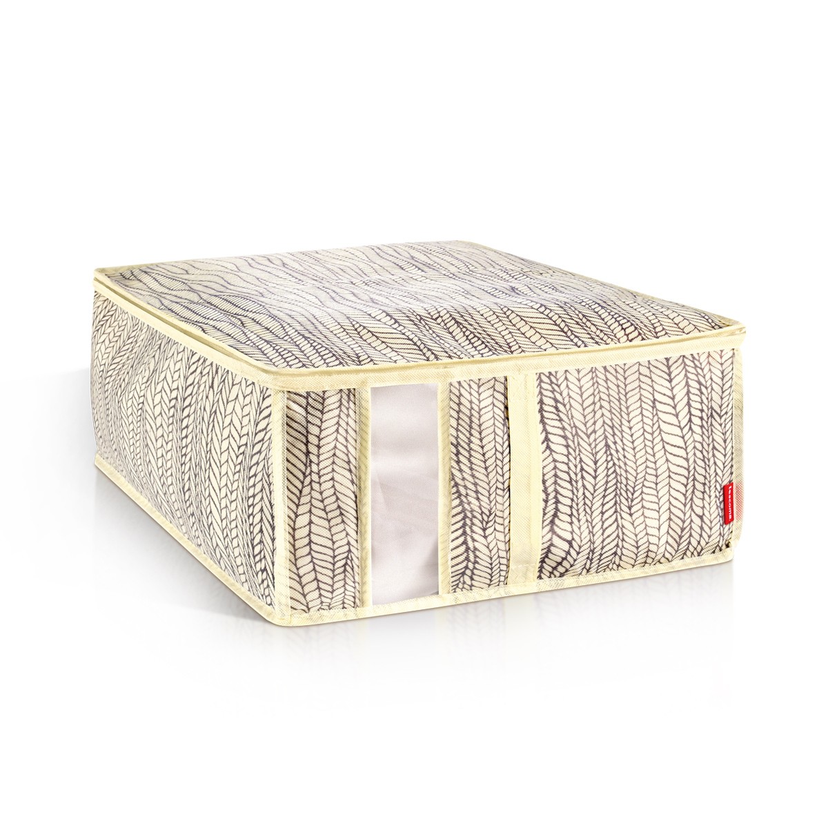 Schutzhülle für Bettwäsche FANCY HOME 40 x 52 x 20 cm, cremefarbig