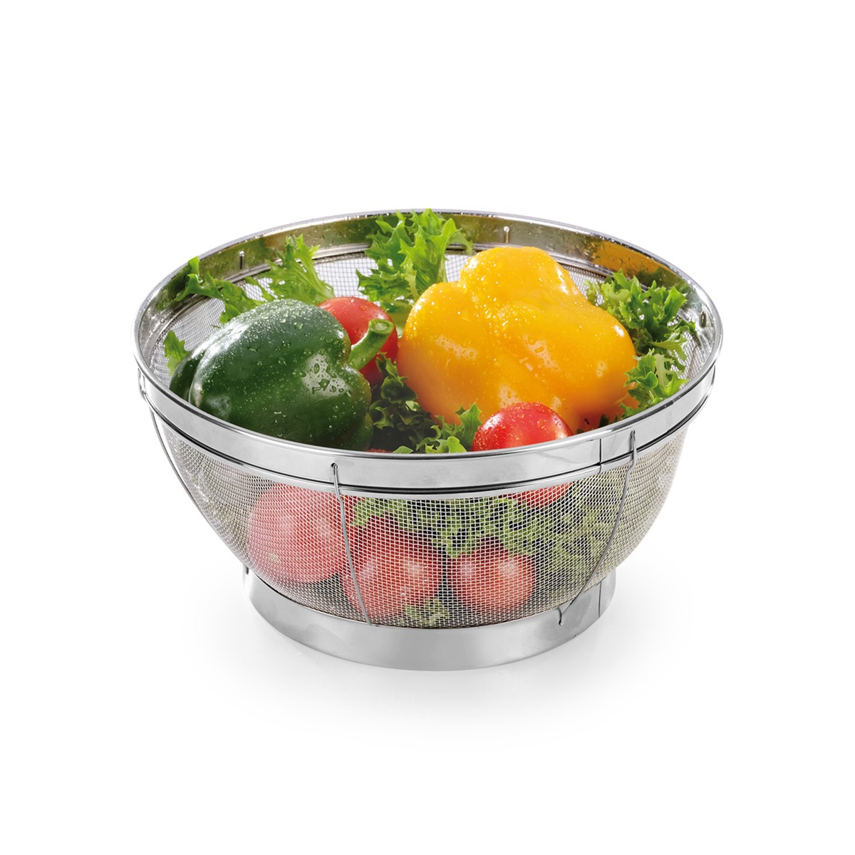 Scolatutto Tescoma GrandCHEF In Acciaio Inox – Diametro 20 Cm, Bordo Largo, Piedini Antiscivolo