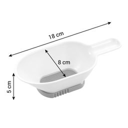 Scoop sifter with closing gate DELÍCIA