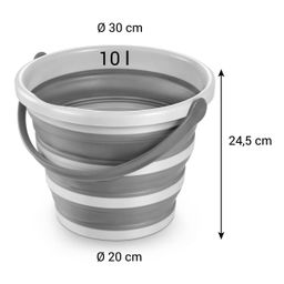Secchio ProfiMATE 10 l, pieghevole