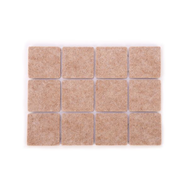 Selbstklebende Filzgleiter PRESTO 25 x 25 mm, 24 St.