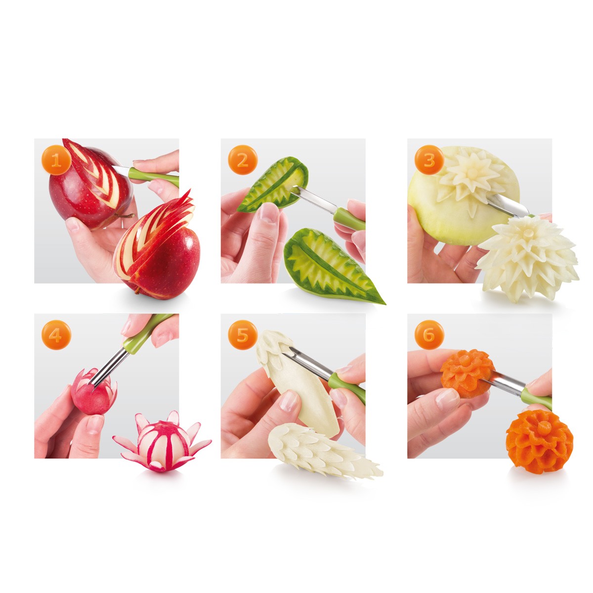 Vide-Melon Presto Tescoma - Pour Billes De Fruits/Légumes - Acier Inox - Lave-Vaisselle