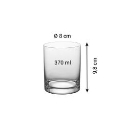 Short drink glass CHARLIE 370 ml