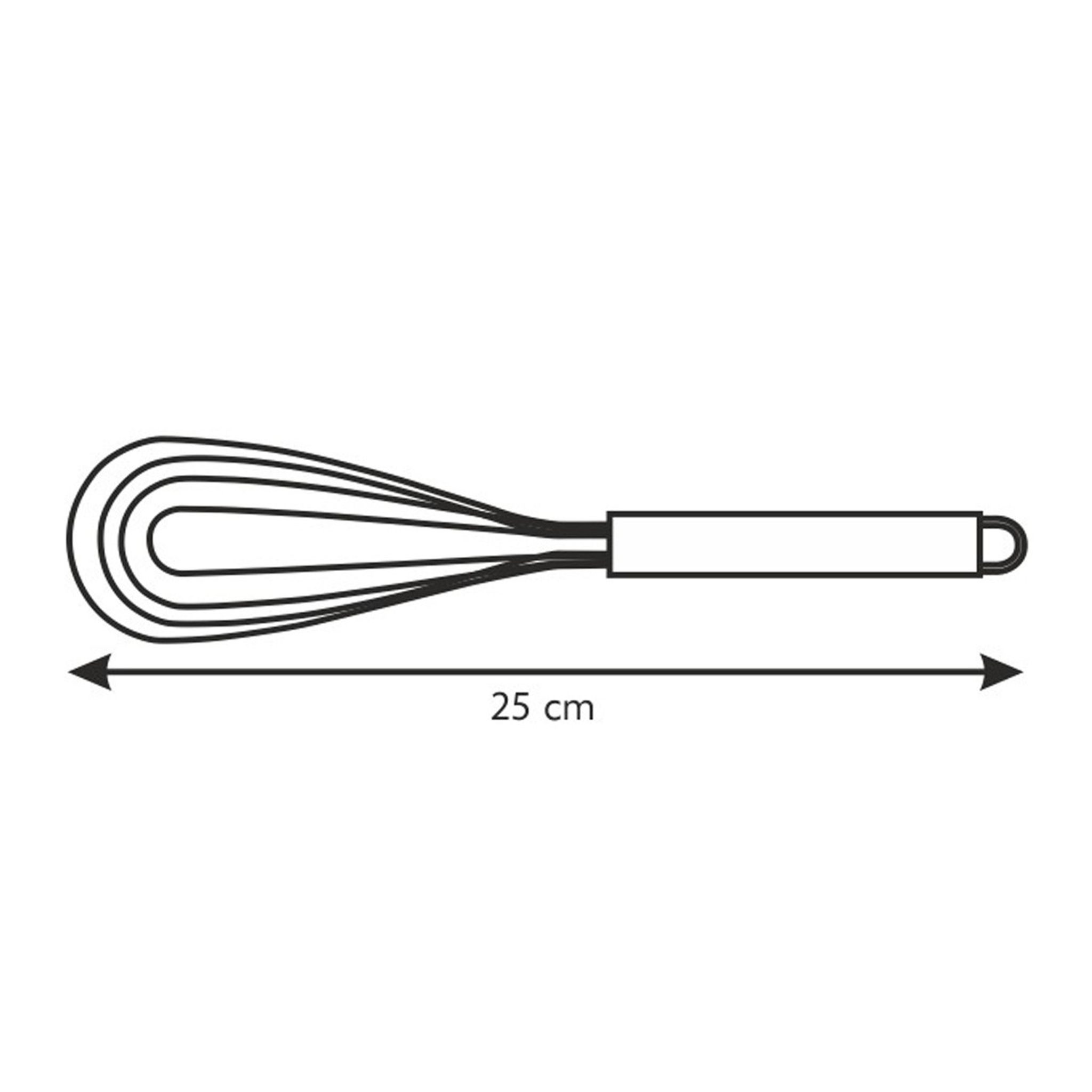 Silicone flat whisk DELÍCIA, 25 cm