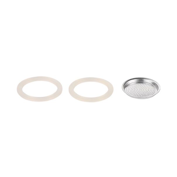 Silikon-Dichtung 2 St. und Filter PALOMA 3 Tassen