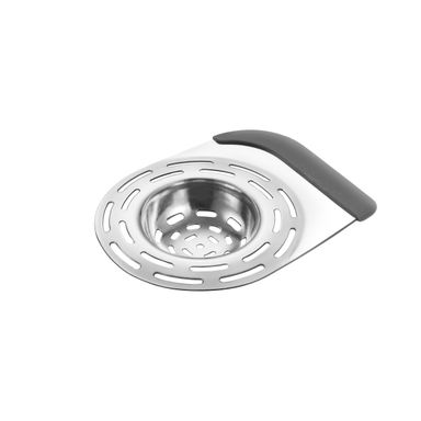 Sink sieve with spatula PRESTO 9 x 7 cm, stainless steel