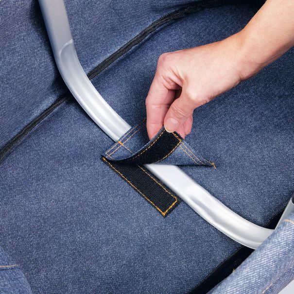Składany koszyk na zakupy SHOP! denim style (zdjęcie 4)