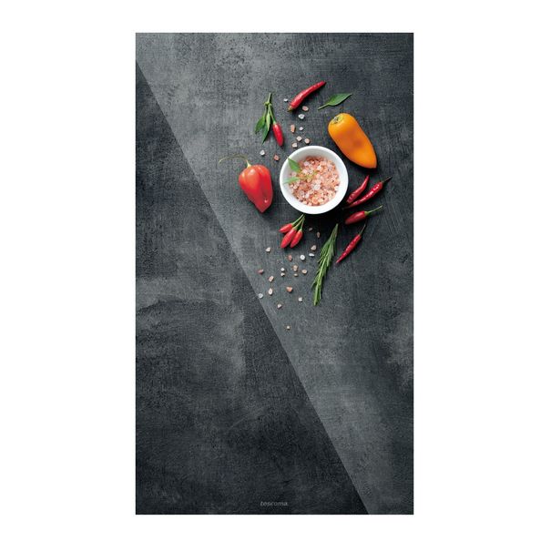 Skleněná odkládací deska na sporák ONLINE 30 x 52 cm, sůl a chilli (obrázek 5)