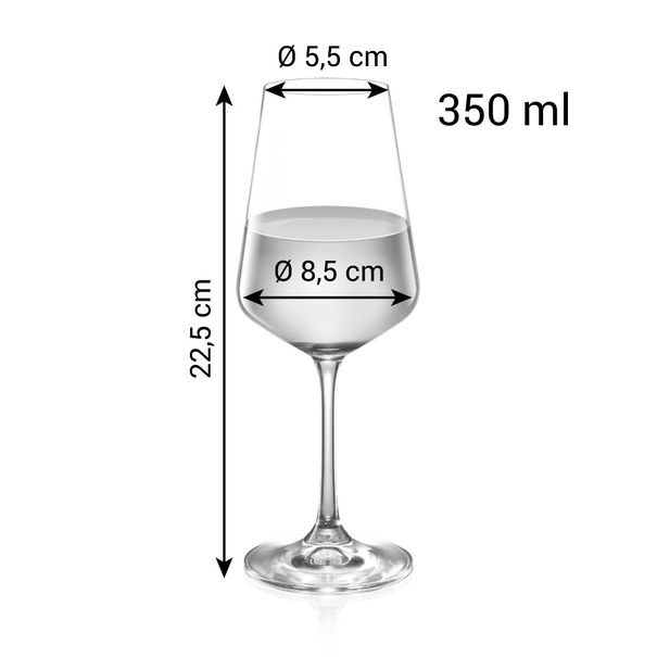 Sklenice na bílé víno GIORGIO 350 ml, 6 ks (obrázek 3)