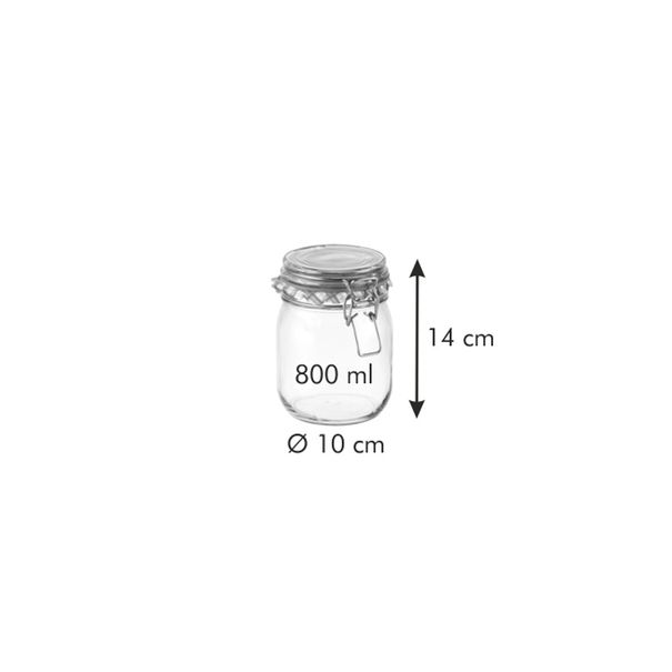 Słoik na przetwory z klipsem DELLA CASA 800 ml (zdjęcie 4)